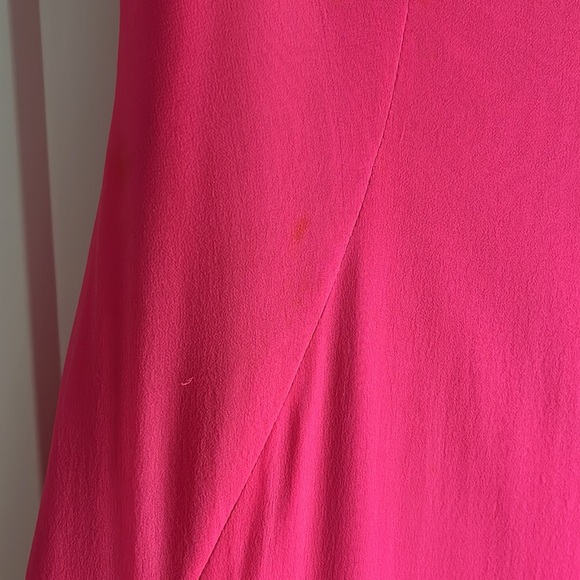 Vintage 1930s shocking pink chiffon cocktail dress. Handmade/couture. Size XS - Picture 8 of 15